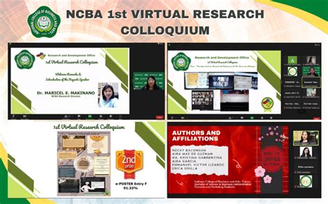 Ncba St Virtual Research Colloquium National College Of Business And