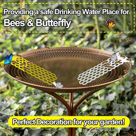 2pcs Floating Bee Ladder For Bee Cups Garden Bird Bathsbee Waterer