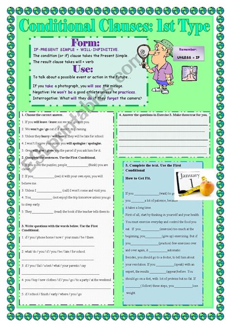 Conditional Clauses First Type Esl Worksheet By Manuelaaaa Hot Sex Picture