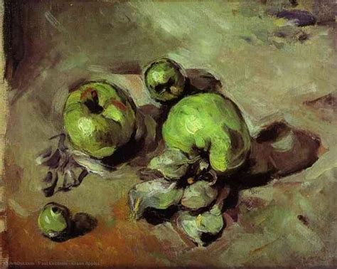 Art Reproductions Green Apples By Paul Cezanne France