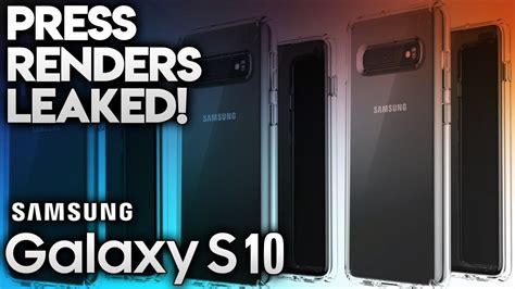 Samsung Galaxy S10 Official Press Renders More Info Youtube