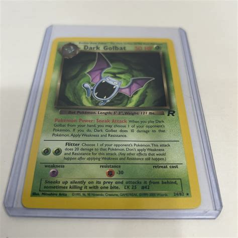 Pokemon Card St Edition Dark Golbat Team Rocket Holo Rare Ebay