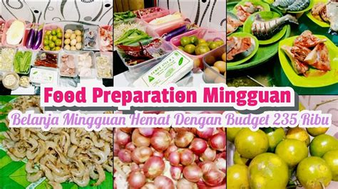 Food Preparation Mingguan Belanja Mingguan Hemat Diakhir Bulan