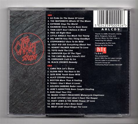 Kg The Chart Show Ultimate Rock Album Tracks Double Cd