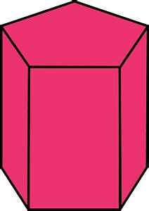 Pink Pentagonal Prism Free Vector Clipart Images On Creazilla