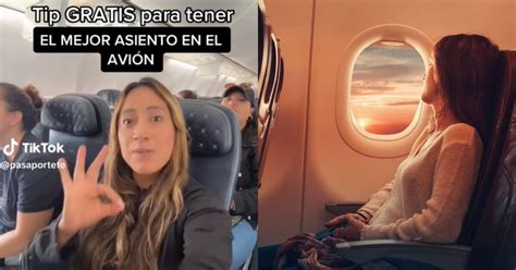 Cuál es el mejor asiento para viajar en avión Tiktoker revela tips