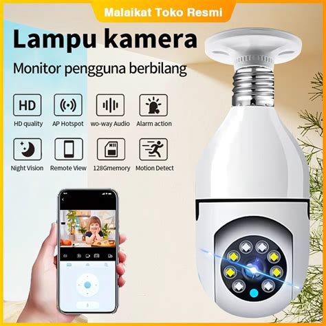 Jual CCTV Lampu Kamera Cctv A6 Full HD 1080P Cctv Wifi PTZ Panoramic