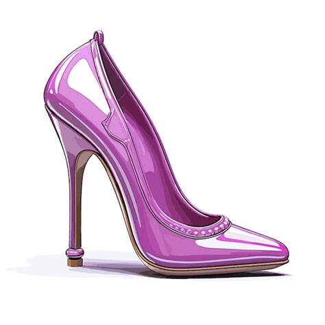 Premium Vector High Heel Shoe Vector On White Background