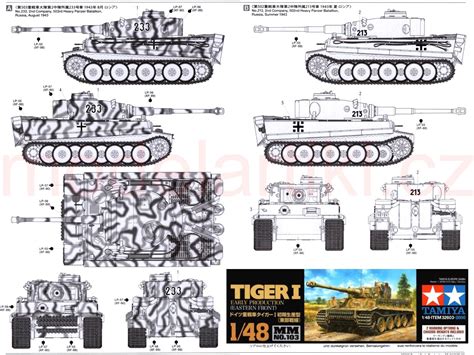 Tiger I Early Production EASTERN FRONT 1 48 001 32603 Plastikové