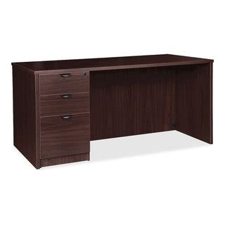 Lorell Prominence Laminate Desk Office Suite Top Espresso 72 X30 X29