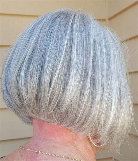 60 Gorgeous Gray Hair Styles Short Bob Hairstyles Long Bob