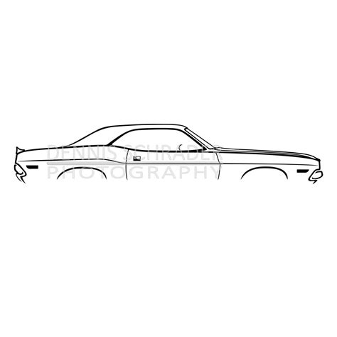 Car Svg Eps Png Dodge Challenger T A Svg Illustration Car Etsy