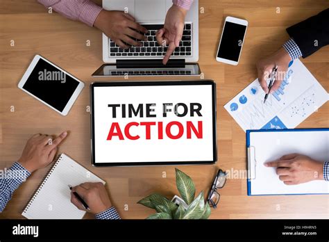 TIME FOR ACTION Stock Photo Alamy