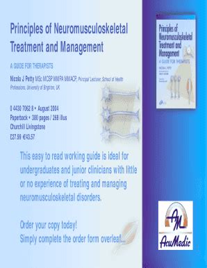 Fillable Online Principles of Neuromusculoskeletal Treatment and ...