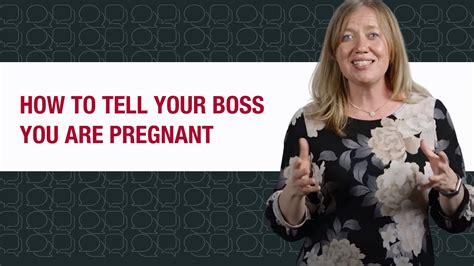 How To Tell Your Boss Youre Pregnant Youtube