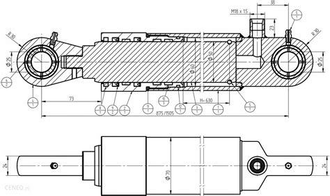 Skraw Met Wzmocniony Siłownik Hydrauliczny 630Mm Fi 25 Tura Cnfdt2E 50