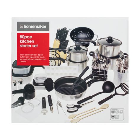 80-Piece Kitchen Starter Set | Kmart