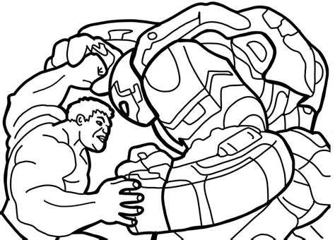 Dibujos De Hulk Vs Hulkbuster Para Colorear Para Colorear Pintar E