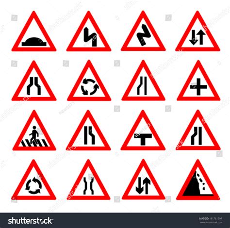 Traffic Signs Vector Illustration Stock Vector (Royalty Free) 161781797 ...