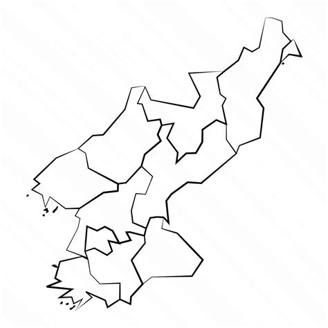 Hand Drawn North Korea Map Illustration 25841856 Vector Art at Vecteezy