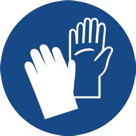 Pictogramme EPI Gants Obligatoire Sécurité au travail