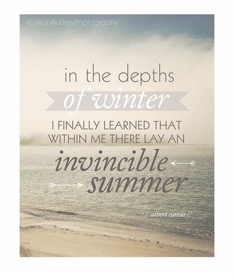 Invincible Summer Quote Print Beach Ocean By Jillianaudreydesigns