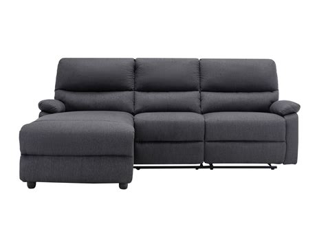 Ecksofa Relaxsofa Elektrisch Stoff Ecke Links Anthrazit Lunano