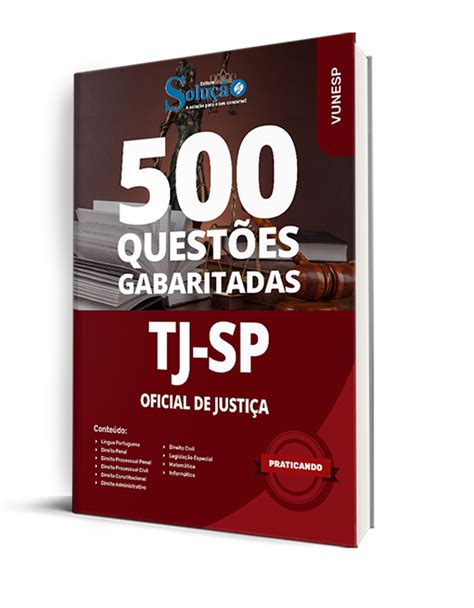 Caderno de Questões TJ SP Oficial de Justiça 500 Questões