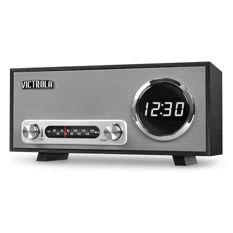 Victrola Bluetooth Digital Clock Stereo With Fm Radio And Usb Charging