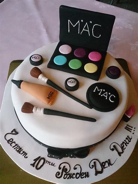 Mac Make Up Cake Decorated Cake By Borislavahristova Cakesdecor