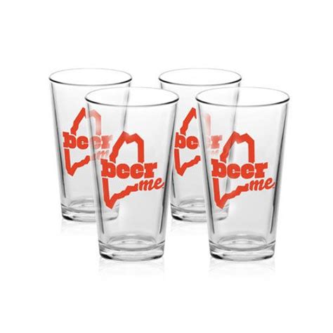 Beerme Pint Glass 4 Pack Pint Glass Glass Pint