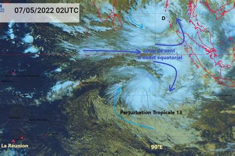 Un système dépressionnaire à 3 880 km de La Réunion le treizième de