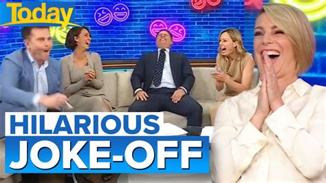 Tv Hosts Battle In Hilarious Joke Off Today Show Australia Youtube