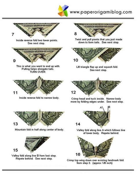 Step By Step Dollar Origami Donaldabbie