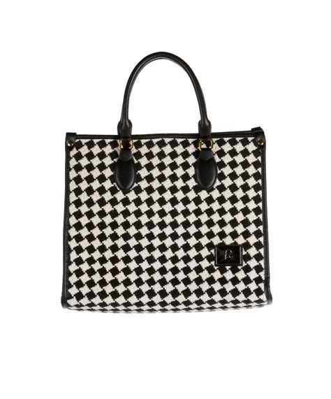 Houndstooth Tote With Cosmetic Bag Insert St Jude T Shop