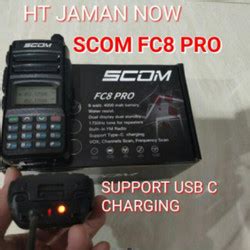 Jual HT SCOM FC8 PRO Fast Charging USC C Dual Band Handy Talky Handy