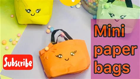 Origami Paper Bag 😯 How To Make Papers Bag With Handles Origami T