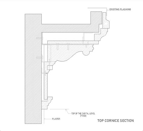 Topp Gesims Dwg Cad Detalj Last Ned Gratis