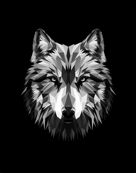 Snow Wolf Low Poly Wall Art Digital Download Printable Etsy In 2023