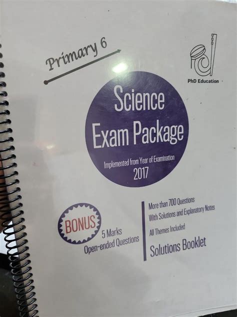 Psle Primary 6 Science Exam Package PhD Education Hobbies Toys