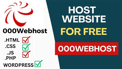 Webhost Free Hosting Tutorial How To Create A Free Website With