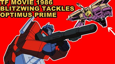 Transformers Movie 86 Blitzwing Tackles Optimus Prime Animation Youtube