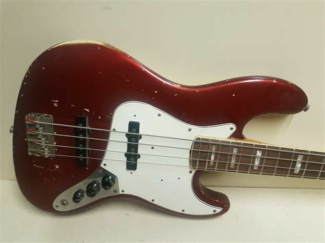 1966 FENDER JAZZ BASS with MATCHING HEADSTOCK COLOUR for Sale - Fleetwoodmac.net