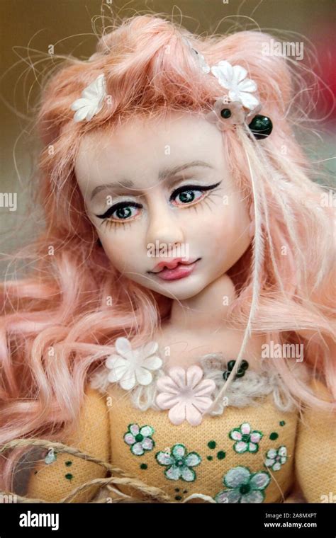 Art doll face portrait Stock Photo - Alamy