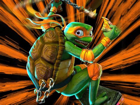 1024x768 Michelangelo Teenage Mutant Ninja Turtles Mayhem Wallpaper