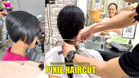 Pixiecut Potong Rambut Bondol Hair Transformation Hair Makeover