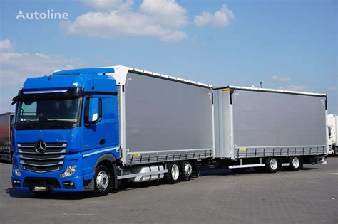 Mercedes Benz ACTROS 2545 ACC EURO 6 ZESTAW PRZEJAZDOWY 120 M3