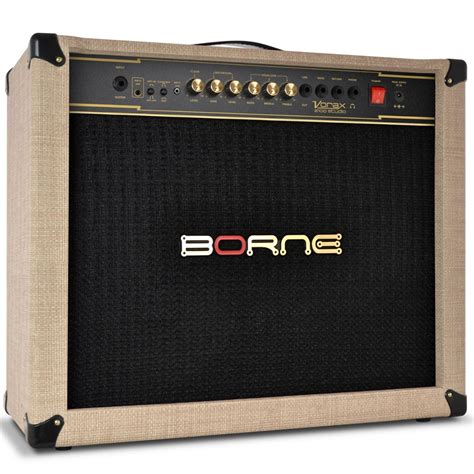 Amplificador Cubo Para Guitarra Vorax 2100 Studio 100W Palha Borne