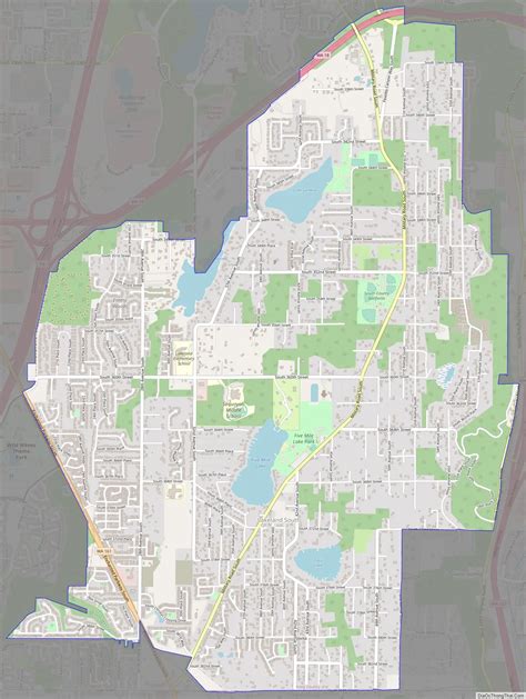 Map of Lakeland South CDP