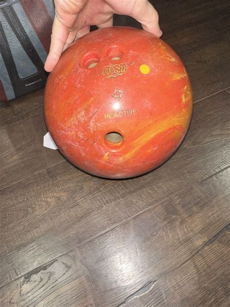 Vintage Storm Reactive Fire Flame Bowling Ball X Brunswick Bowling Bag